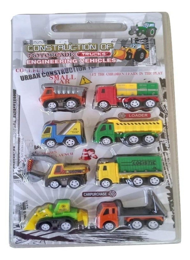 NT-STAR,Construction of Motorcade Trucks Engineering Vehicles, Multicolour (8 Different Vehicles) - Image 1